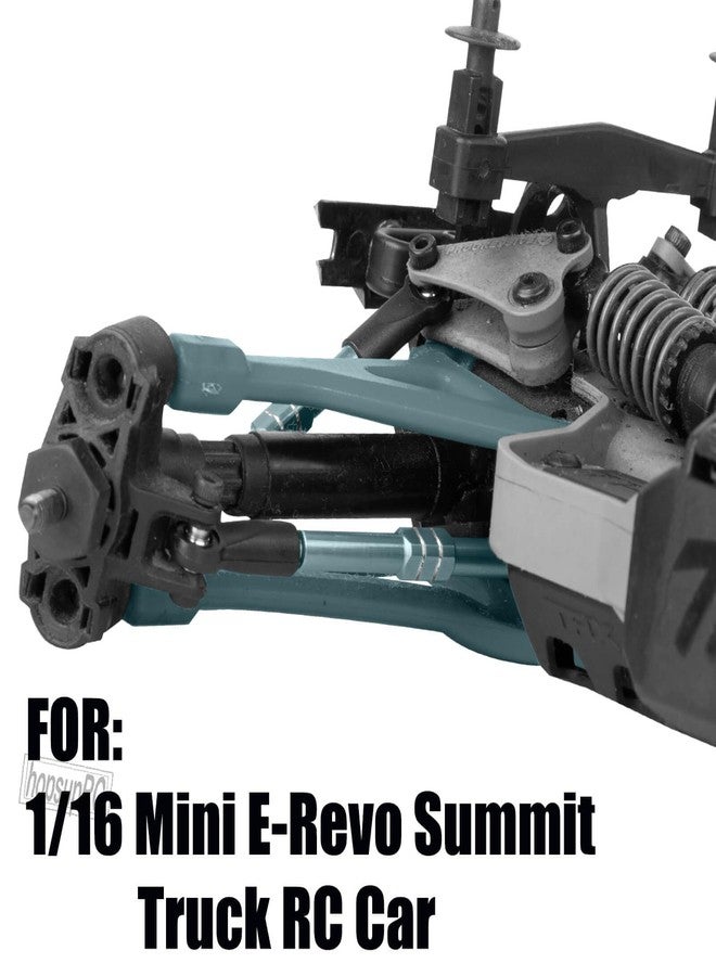 hopsupRC RC Adjustable Turnbuckles Links Upgrades Parts for 1/16 Mini E-Revo Summit Truck RC Car.Aluminum Front Rear Adjustable Turnbuckles Camber Links Toe Link Hops Up,Titanium - Image 2